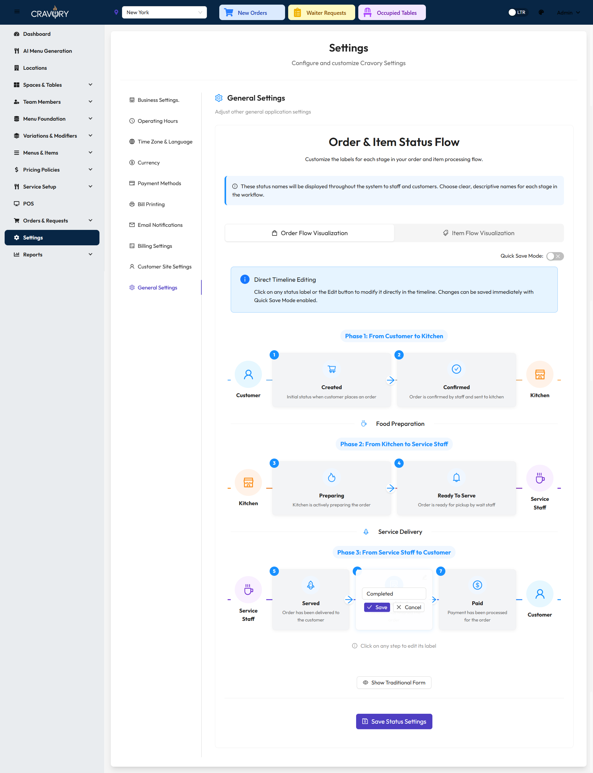 Order Completed Status Configuration