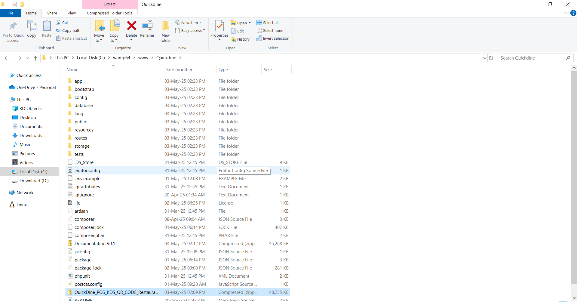 Extract Source Files
