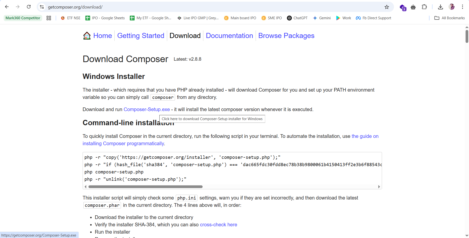Composer Website