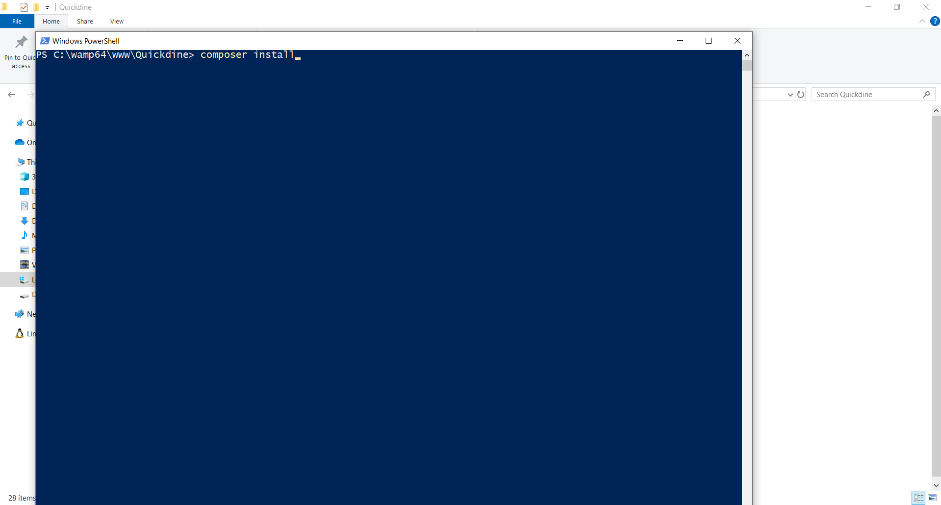 Run Composer Install