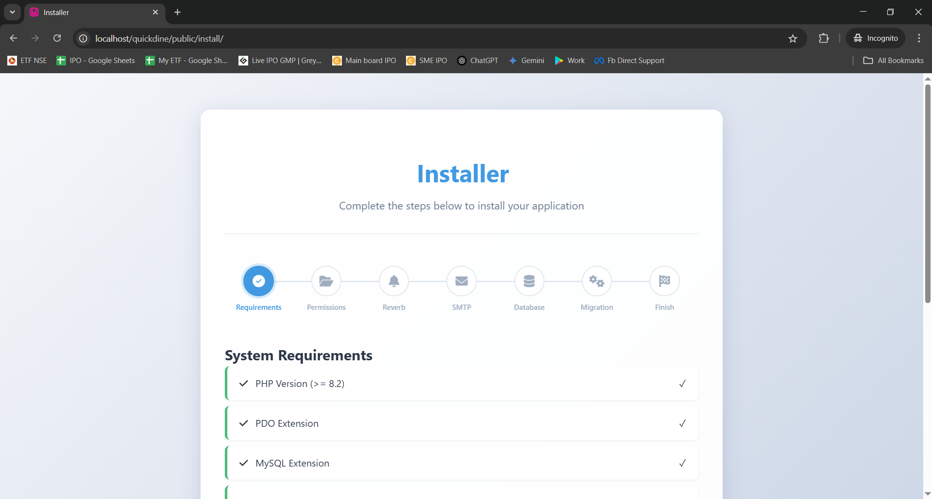 Installation Wizard
