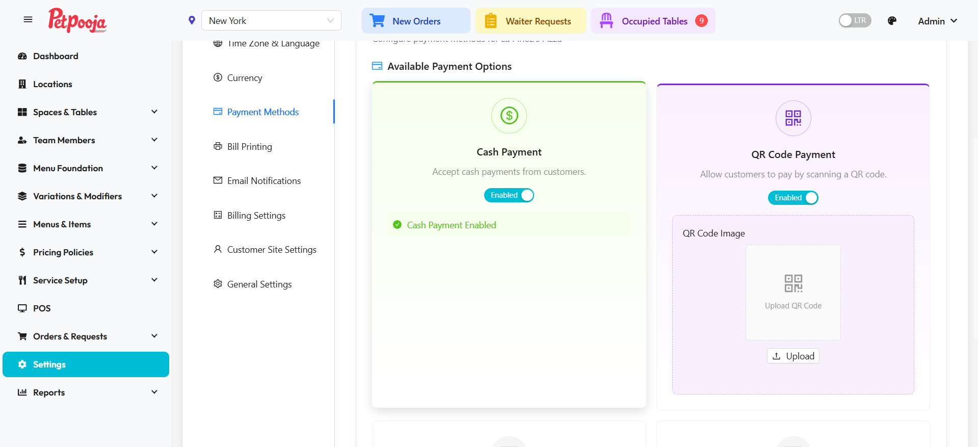 QR Code Payment Configuration in QuickDine